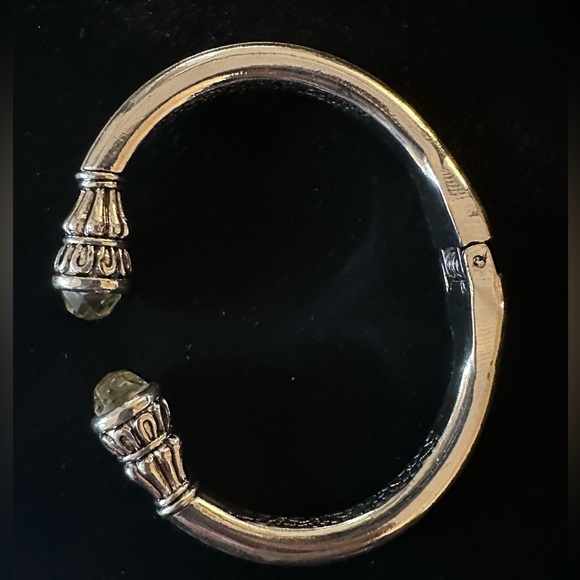 Yellow Topaz Wrap Bangle Diamonds - Picture 3 of 7